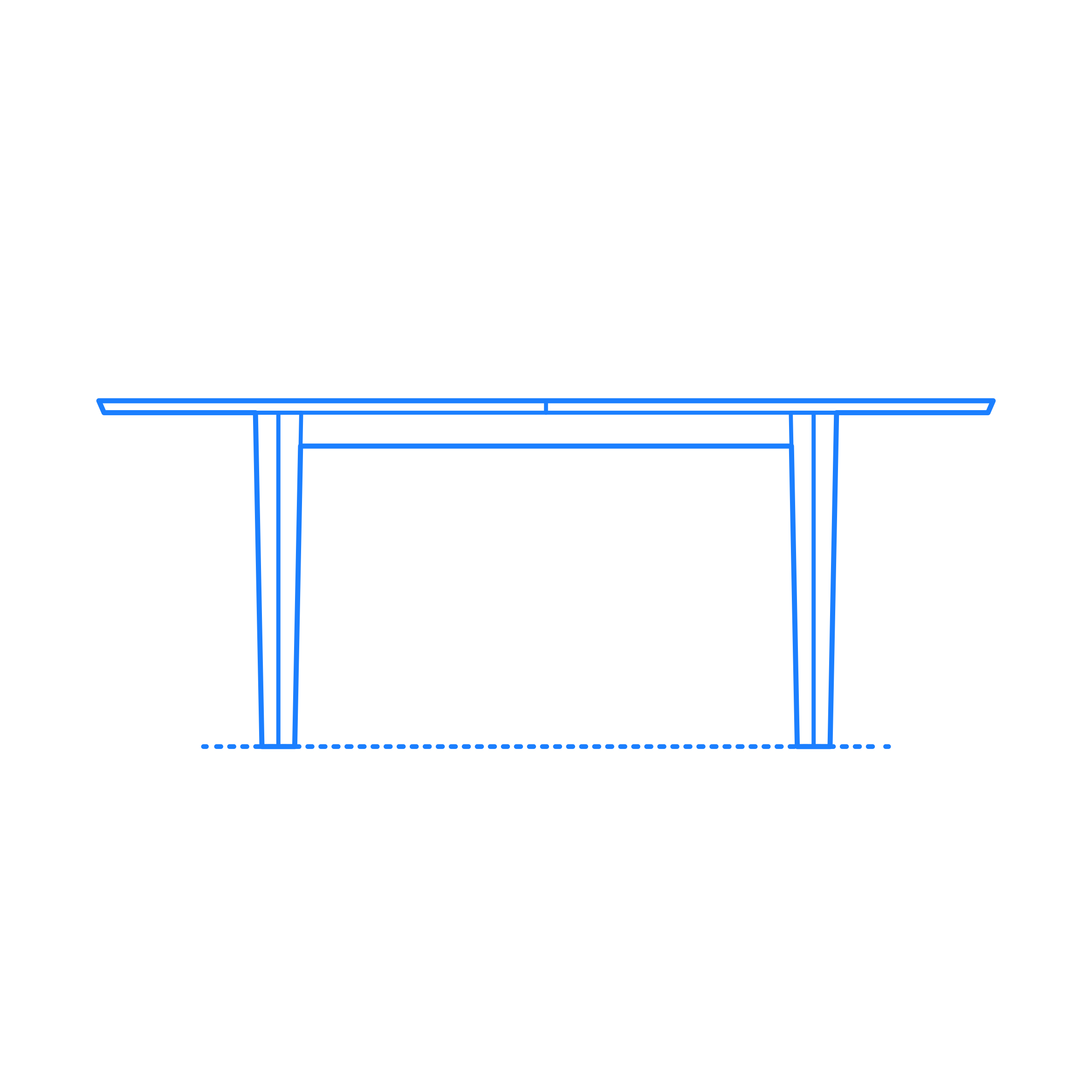 Furniture Dining Tables Gala Extension Table Outline Svg File Free Vectors